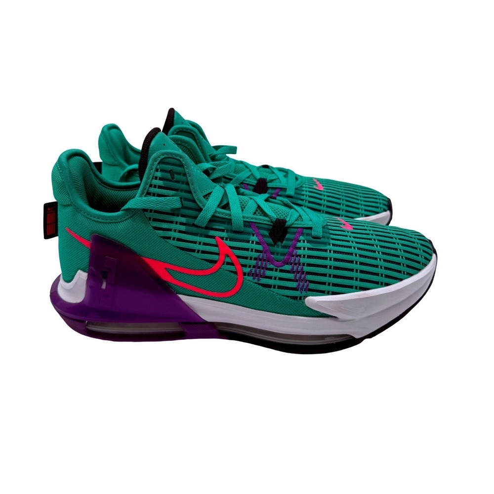 Nike LeBron Witness 6 Mens 11.5 Green Excellent Basketball Sneakers CZ4052-300 - Picture 2 of 16